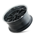 Ridler 650 Matte Black Polished Wheel 3