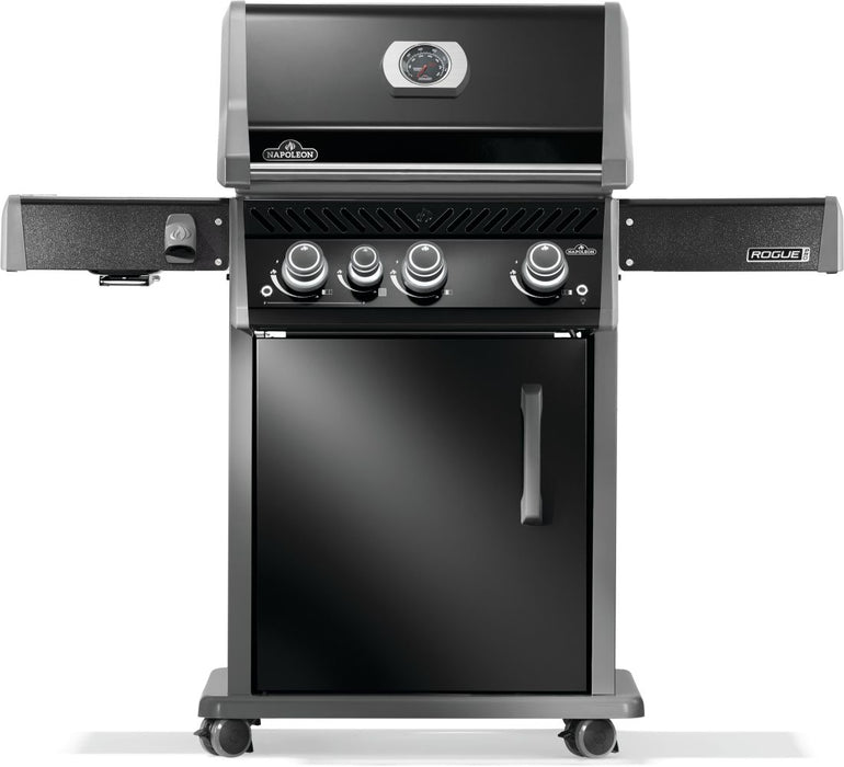 Napoleon Rogue PRO 425 Propane Gas Grill with Infrared Side Burner, Black - Napoleon