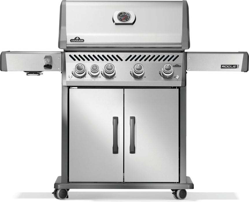 Napoleon Rogue PRO 525 Natural Gas Grill with Infrared Side Burner, Stainless Steel - Napoleon