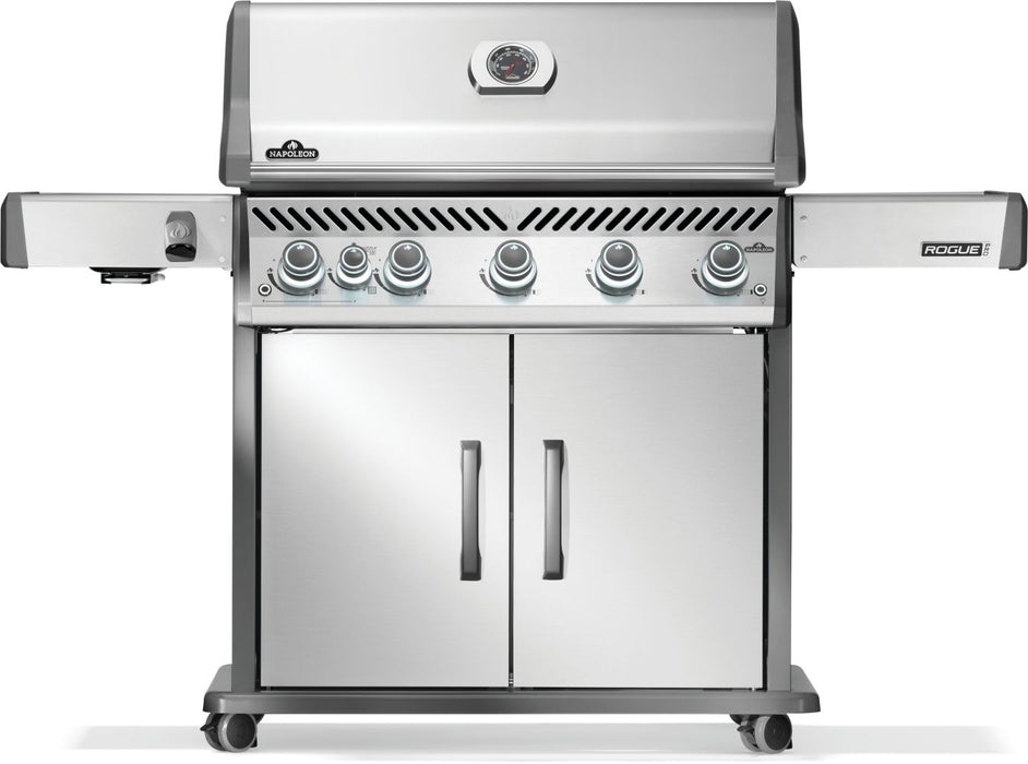Napoleon Rogue PRO 625 Natural Gas Grill with Infrared Side Burner, Stainless Steel - Napoleon