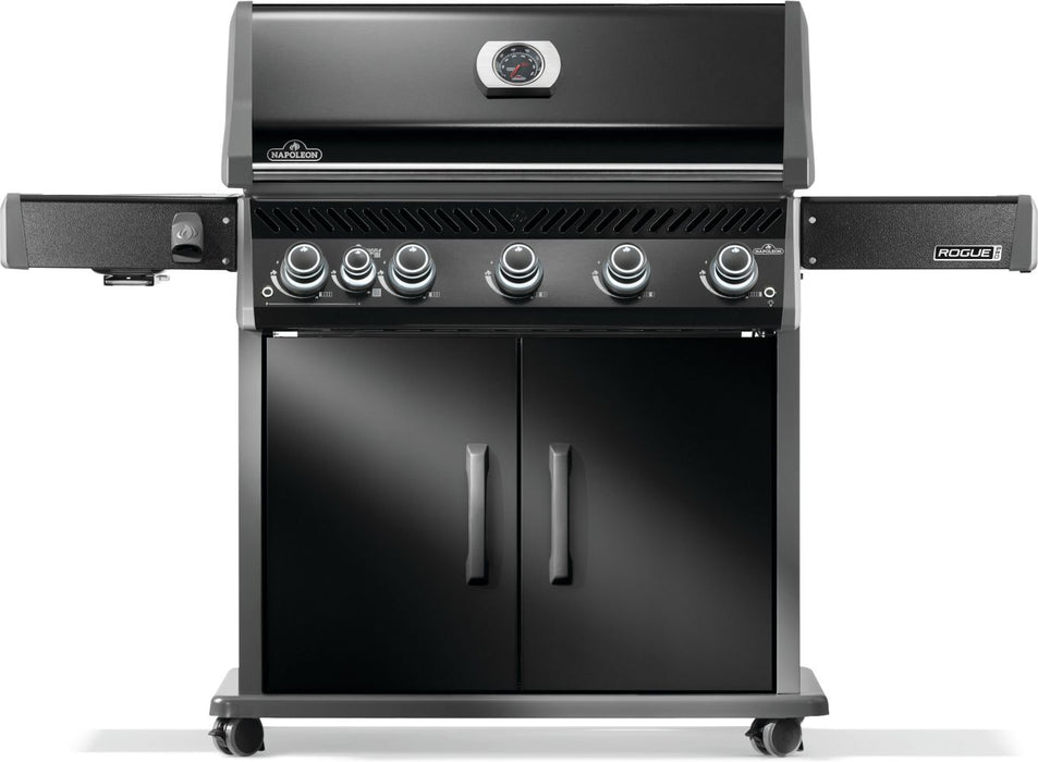 Napoleon Rogue PRO 625 Natural Gas Grill with Infrared Side Burner, Black - Napoleon