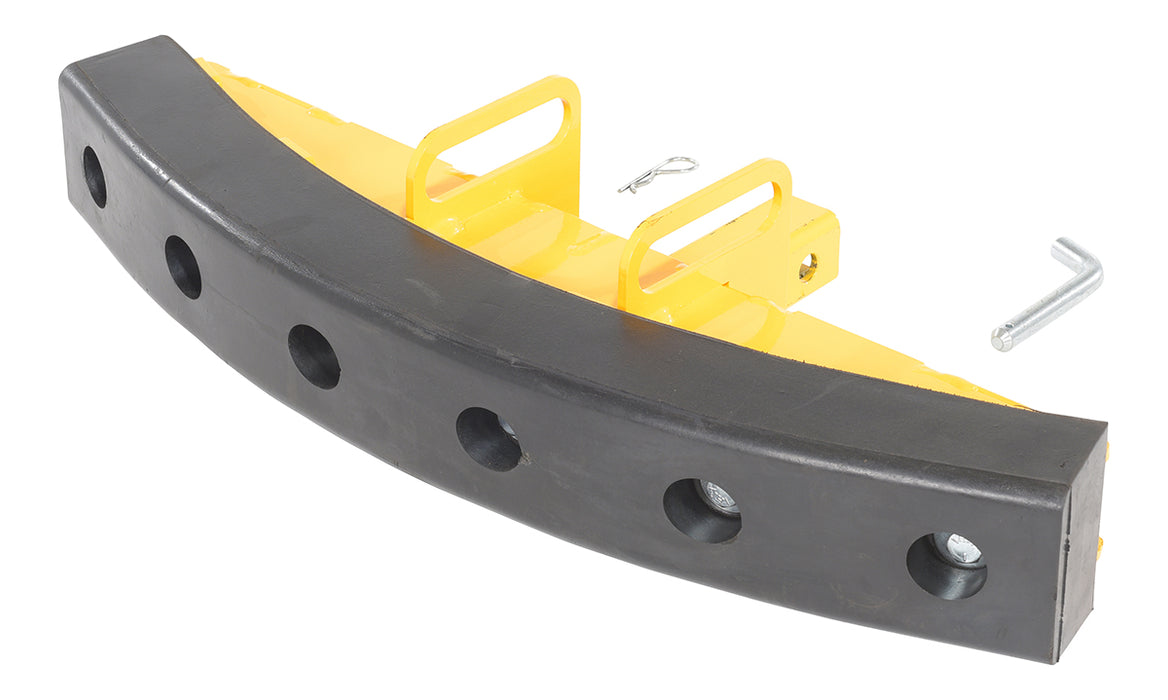 Vestil RPB-2 steel/rubber push bumper-attachment to - view 2