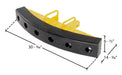 Vestil RPB-2 steel/rubber push bumper-attachment to dimensions diagram