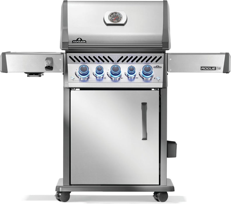 Napoleon Rogue PRO-S 425 Natural Gas Grill with Infrared Side and Rear Burners, Stainless Steel - Napoleon