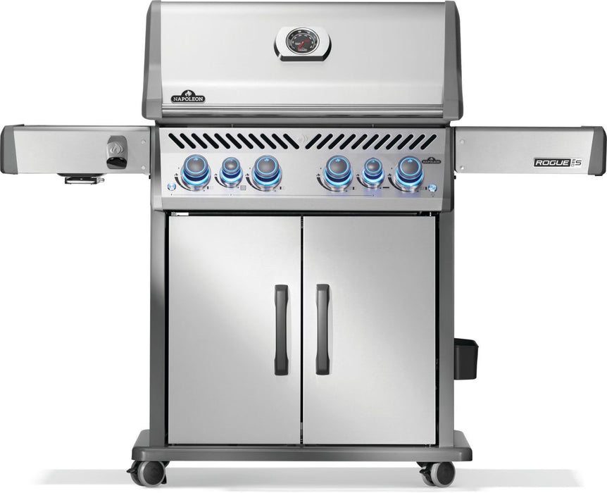 Napoleon Rogue PRO-S 525 Natural Gas Grill with Infrared Side and Rear Burners, Stainless Steel - Napoleon
