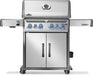 Napoleon Rogue PRO-S 525 Propane Gas Grill with Infrared Side and Rear Burners, Stainless Steel - Napoleon