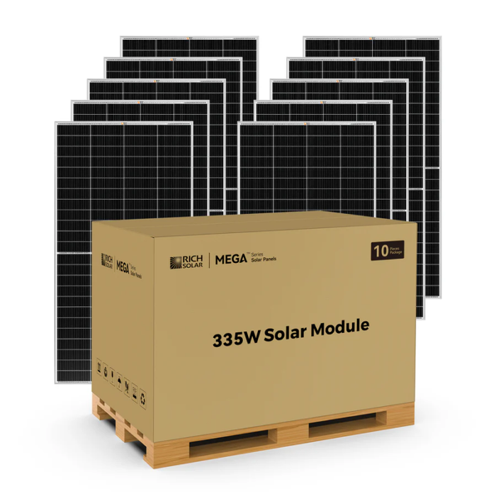 Rich Solar MEGA 335W PRO Premium Grid-tie or Off-grid Solar