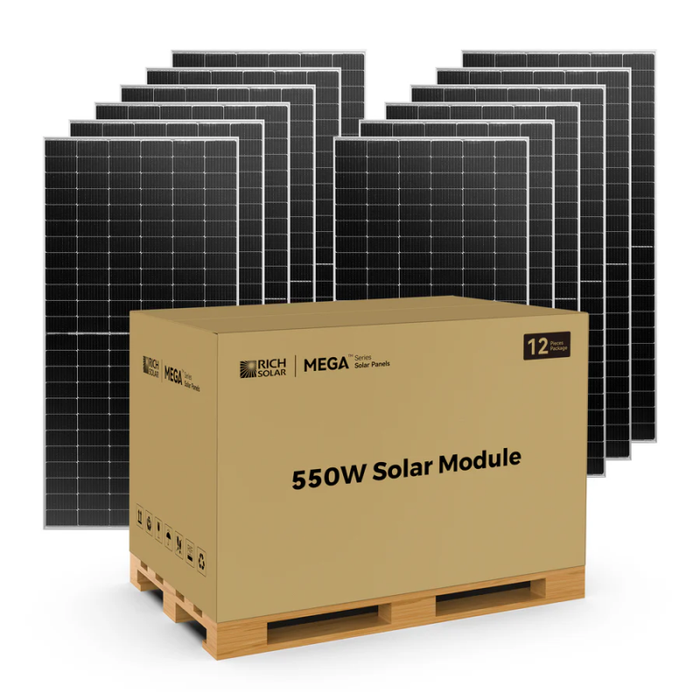 Rich Solar MEGA 550 Watt Bifacial Premium Grid-tie or