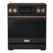 Thor Kitchen Gordon Ramsay Series 30-Inch Professional Electric Range with Tilt Panel Touch Control in Black with Rose Gold Trim (RSE30B-RSG) Thor Kitchen