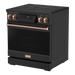 Thor Kitchen Gordon Ramsay Series 30-Inch Professional Electric Range with Tilt Panel Touch Control in Black with Rose Gold Trim (RSE30B-RSG) Thor Kitchen
