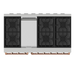 Thor Kitchen Gordon Ramsay Series 48-Inch Professional Gas Range with Double Oven in Stainless Steel with Rose Gold Trim (RSG48E-RSG) Thor Kitchen