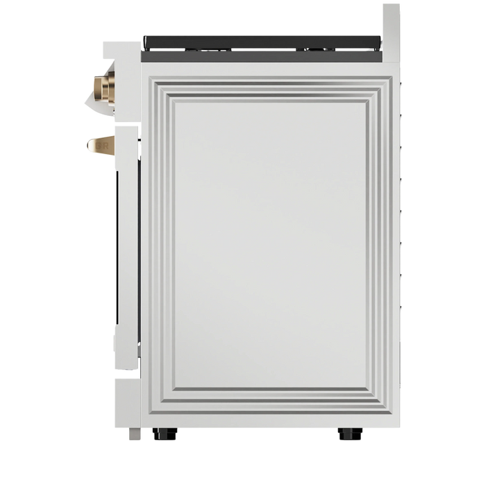 Thor Kitchen Gordon Ramsay Series 36-Inch Professional Gas Range with Tilt Panel Touch Control in Stainless Steel with Bronze Trim (RSG36-BRZ) Thor Kitchen