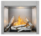 Napoleon Riverside 36 clean face outdoor natural gas fireplace with birch log set