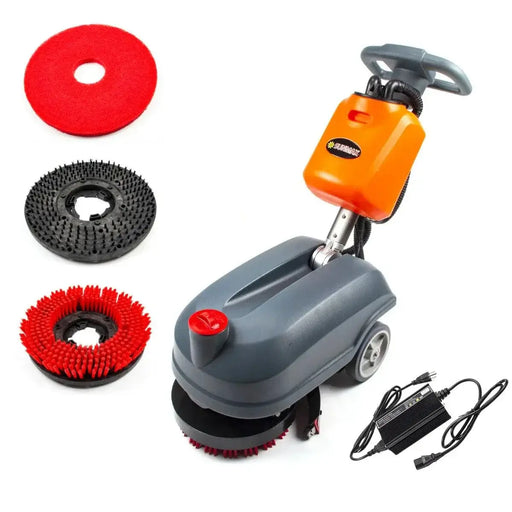 SUNMAX RT15 14" Battery Powered Commercial Walk-behind Floor Scrubber Machine