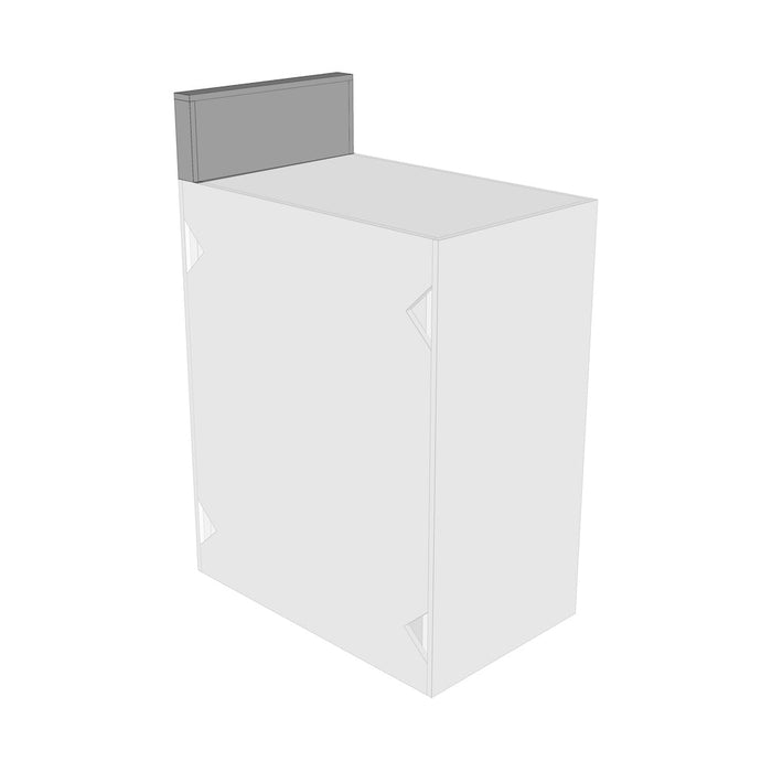 RAISED BACKSPLASH for Outdoor Kitchen | Width: 6” to 72” | Height: 7" | Depth: 2”