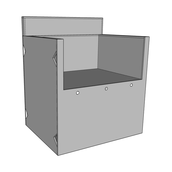 CABINET FOR KAMADO or POWER BURNER for Outdoor Kitchen | 36"-48" Wide | 29" Deep | 36" Tall