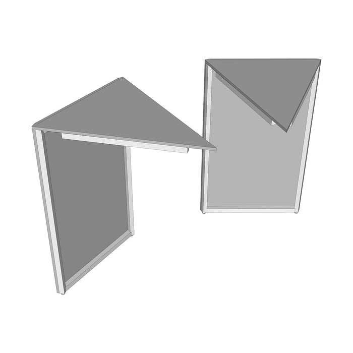 45 DEGREE CORNER CABINET for Outdoor Kitchen - 2 Per Kit | 29" Deep x (36" or 31") Tall