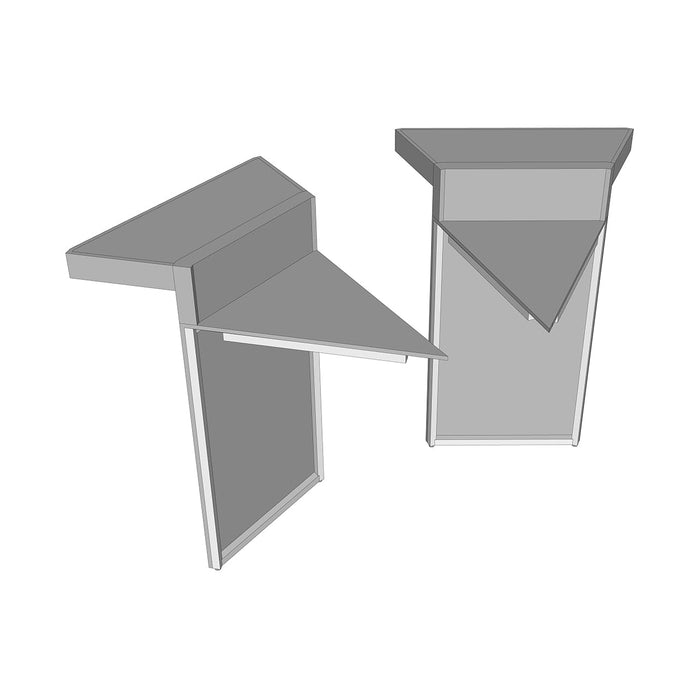 45 DEGREE CORNER CABINET for Outdoor Kitchen - 2 Per Kit | 29" Deep x (36" or 31") Tall