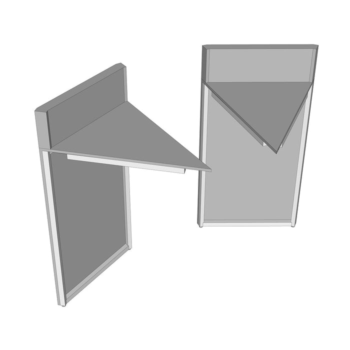 45 DEGREE CORNER CABINET for Outdoor Kitchen - 2 Per Kit | 29" Deep x (36" or 31") Tall