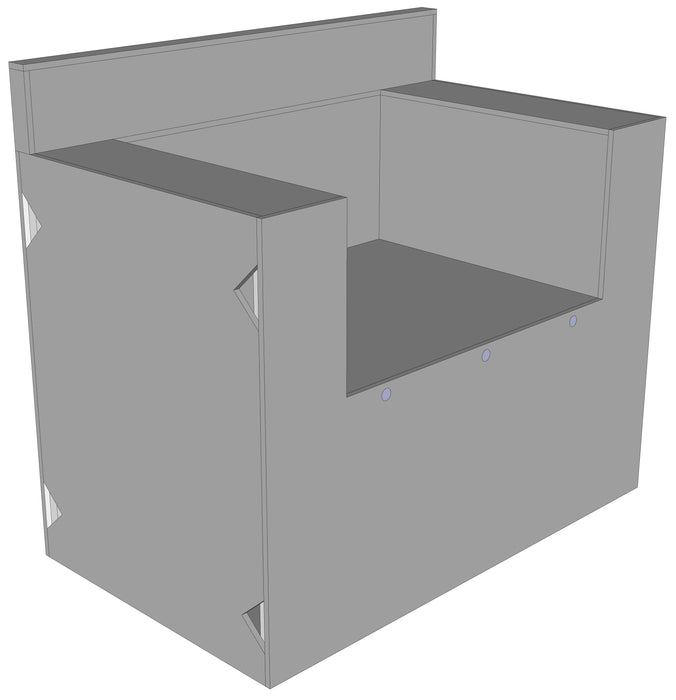 CABINET FOR KAMADO or POWER BURNER for Outdoor Kitchen | 36"-48" Wide | 29" Deep | 36" Tall