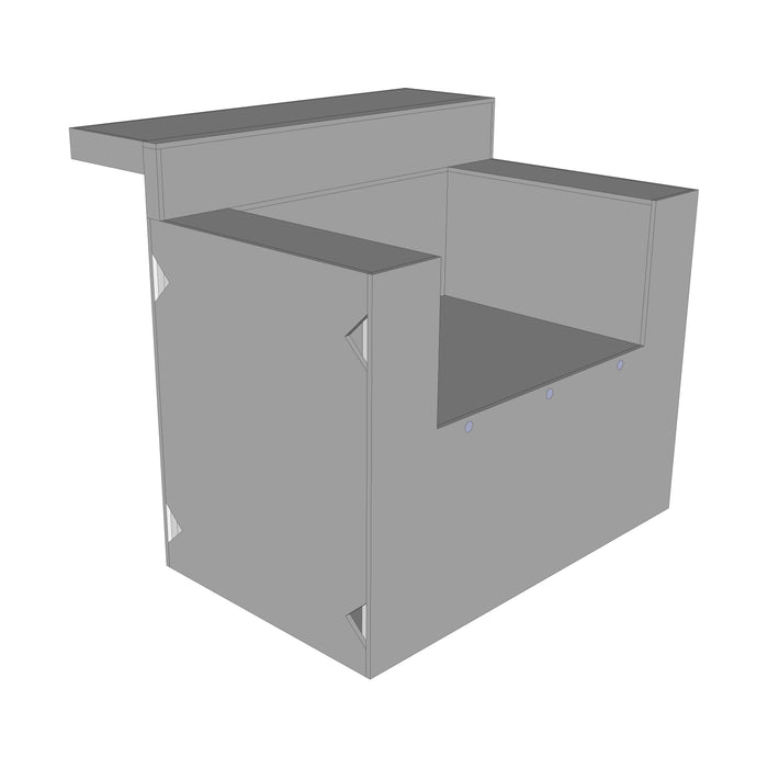 CABINET FOR KAMADO or POWER BURNER for Outdoor Kitchen | 36"-48" Wide | 29" Deep | 36" Tall