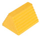 Vestil RWC-8-YL Rubber Wheel Chock with Eye Bolt 9 in. Yellow