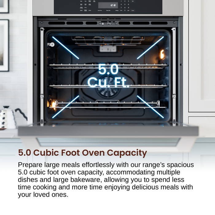 Rangaire 30" Double Electric Wall Oven Self-cleaning Air Fry True Convection Stainless Steel RWOD301GS