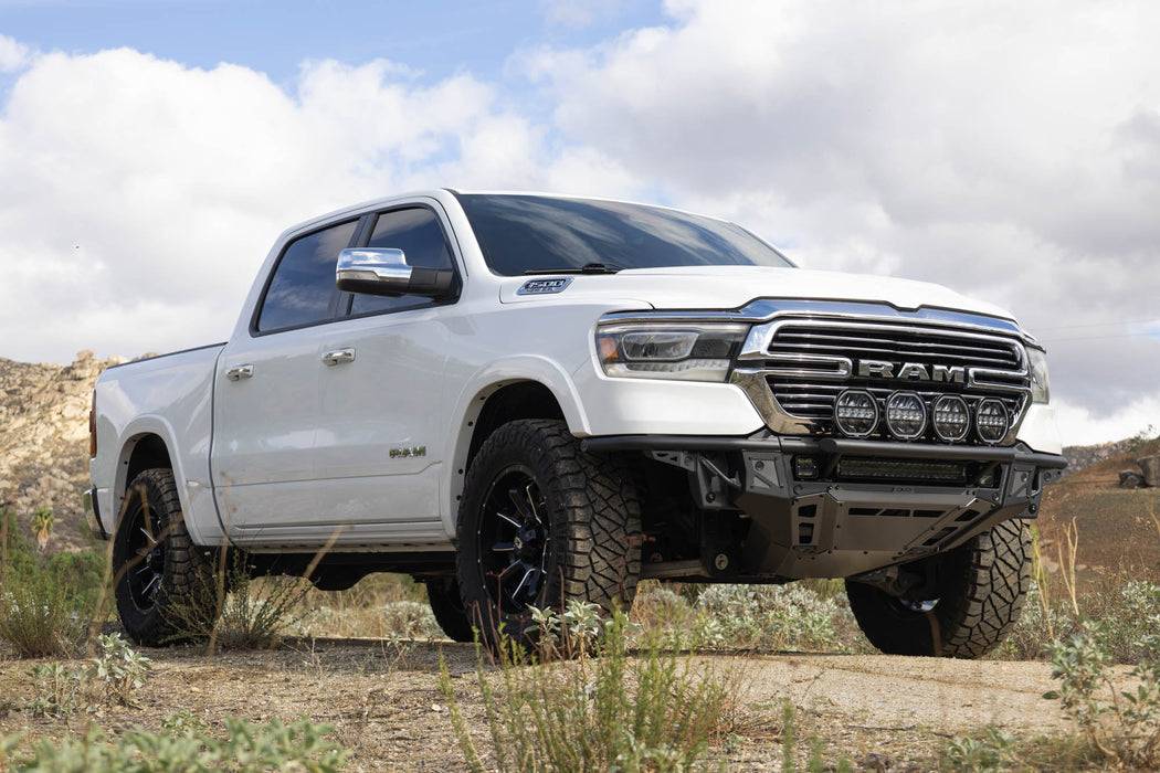 DV8 Offroad 2019-2025 Ram 1500 Tube Front Bumper – installed on vehicle, image 5 of 15