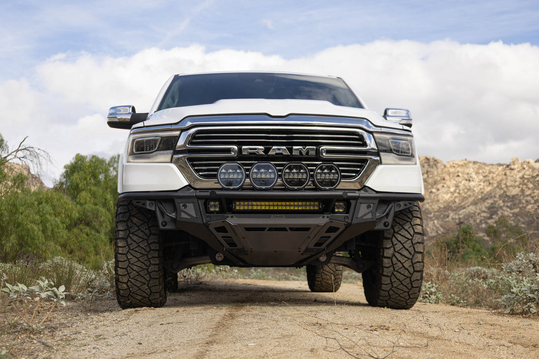 DV8 Offroad 2019-2025 Ram 1500 Tube Front Bumper – installed on vehicle, image 6 of 15
