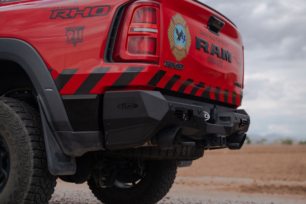 Addictive Desert Designs 2025 Ram RHO Bomber Rear Bumper – on the trail, image 13 of 16