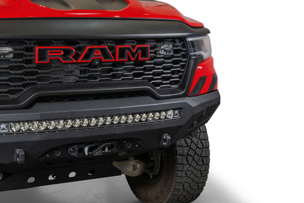 Addictive Desert Designs 2025 Ram RHO Stealth Fighter Front Bumper Winch Kit – installed on vehicle, image 5 of 14