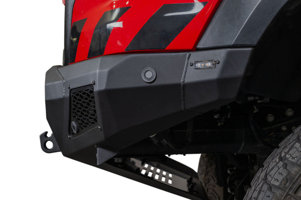 Addictive Desert Designs 2025 Ram RHO Stealth Fighter Front Bumper Winch Kit – installed on vehicle, image 6 of 14