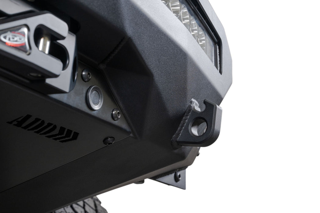 Addictive Desert Designs 2025 Ram RHO Stealth Fighter Front Bumper Winch Kit – installed on vehicle, image 8 of 14