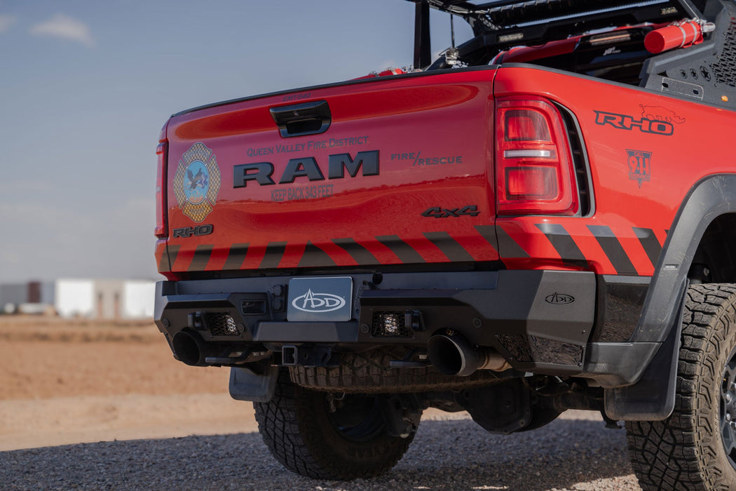 Addictive Desert Designs 2025 Ram RHO Stealth Fighter Rear Bumper – on the trail, image 9 of 14