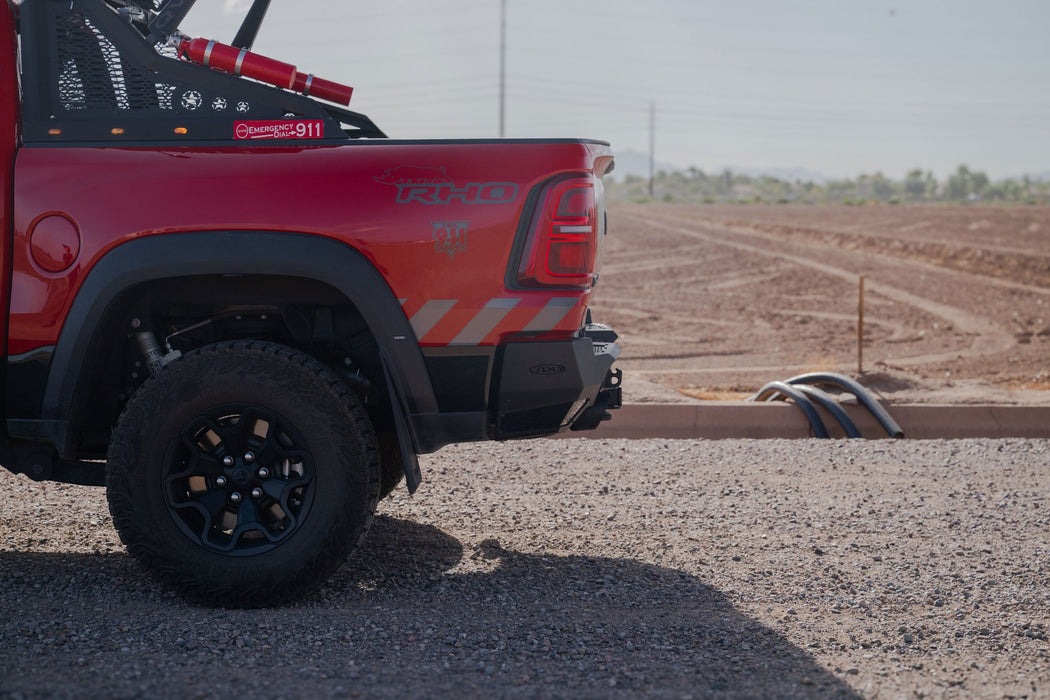 Addictive Desert Designs 2025 Ram RHO Stealth Fighter Rear Bumper – on the trail, image 10 of 14