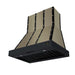 Forno Ambassador 36-inch range hood in black right angled view