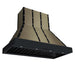 Forno Ambassador 48-inch range hood in black left angled view