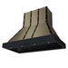 Forno Ambassador 48-inch range hood in black right angled view