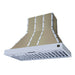 Forno Ambassador 48-inch range hood in white right angled view
