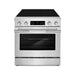 Cosmo 30 in. Stellar Collection 4.6 cu. ft. Electric Range, 4 Burner Ceramic Glass Cooktop, Convection Oven, Stainless Steel front view