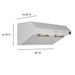 Forno Bari Under Cabinet Range Hood - view 8