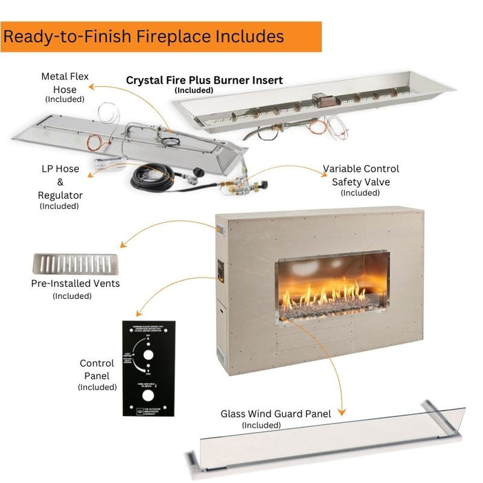 The Outdoor Greatroom Ready-to-Finish Outdoor Fireplace