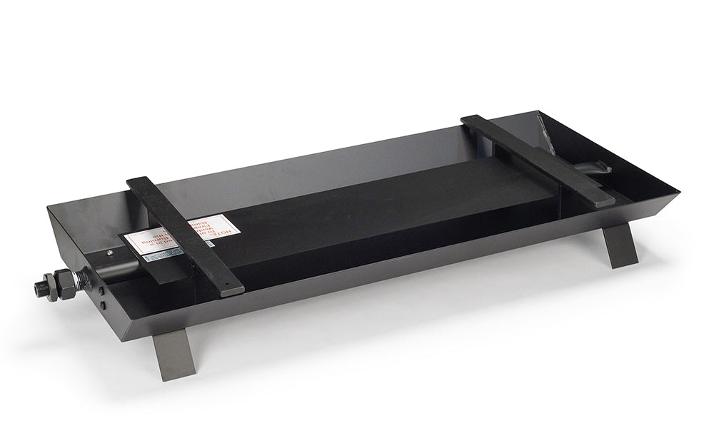 Real Fyre PB Vented Gas Burner - Glass | ANSI Certified - Side View