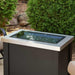 The Outdoor Greatroom Rectangular Glass Burner Cover Fire Pit - Side View