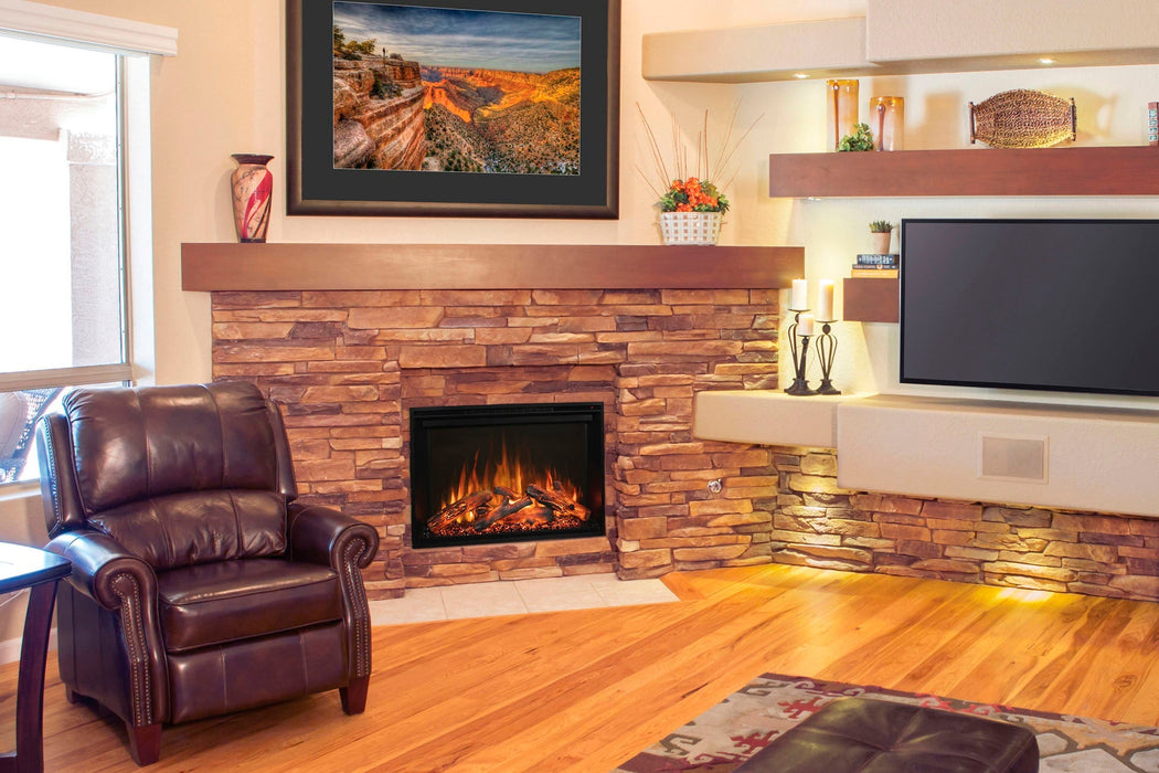 Redstone 54" Built In Electric Firebox Insert - lifestyle in-use