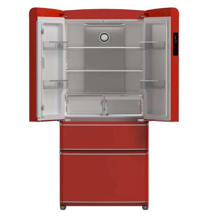 Forno Luigi 33-Inch 18 cu.ft. French Door Refrigerator in Red (FFFFD1791-33RED)
