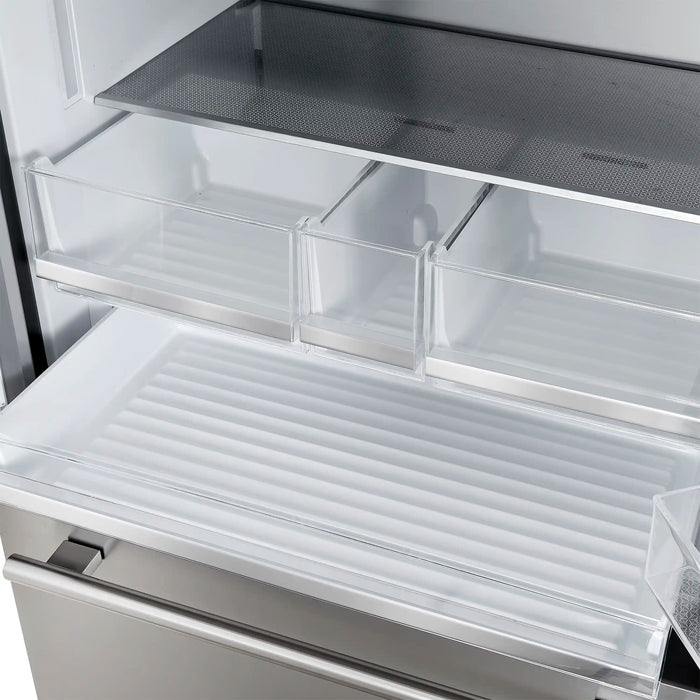 Forno Aosta 36-inch French Door Refrigerator with 22.4 Cu. Ft. External Water Dispenser & Freezer Automatic Ice Maker in Stainless Steel (FFFFD1866-36SB)