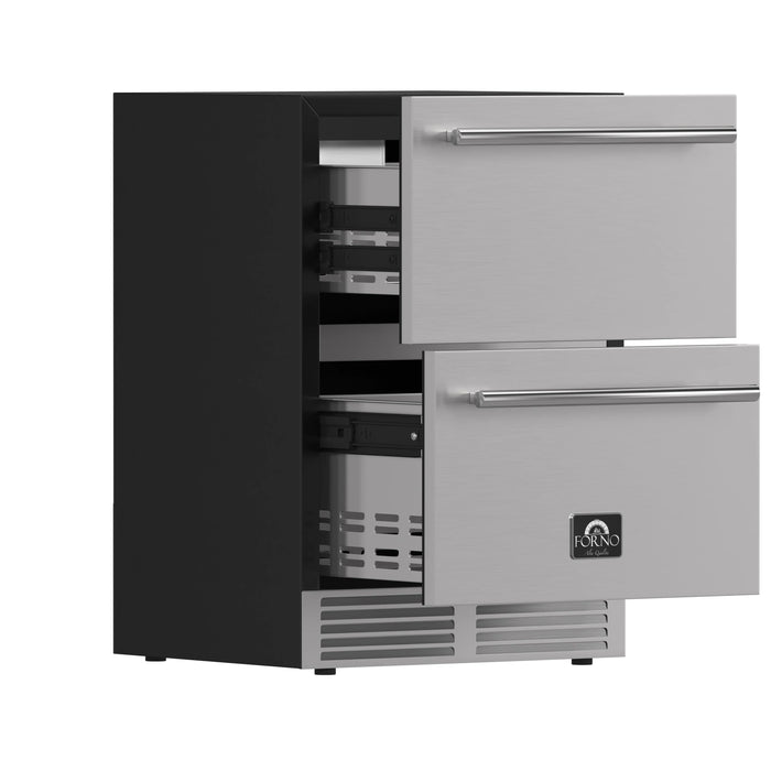 Forno Cosenza 24-Inch 4.69 cu.ft. Built-In Indoor/Outdoor Drawer Freezer with Ice Maker... Refrigerator - View 10