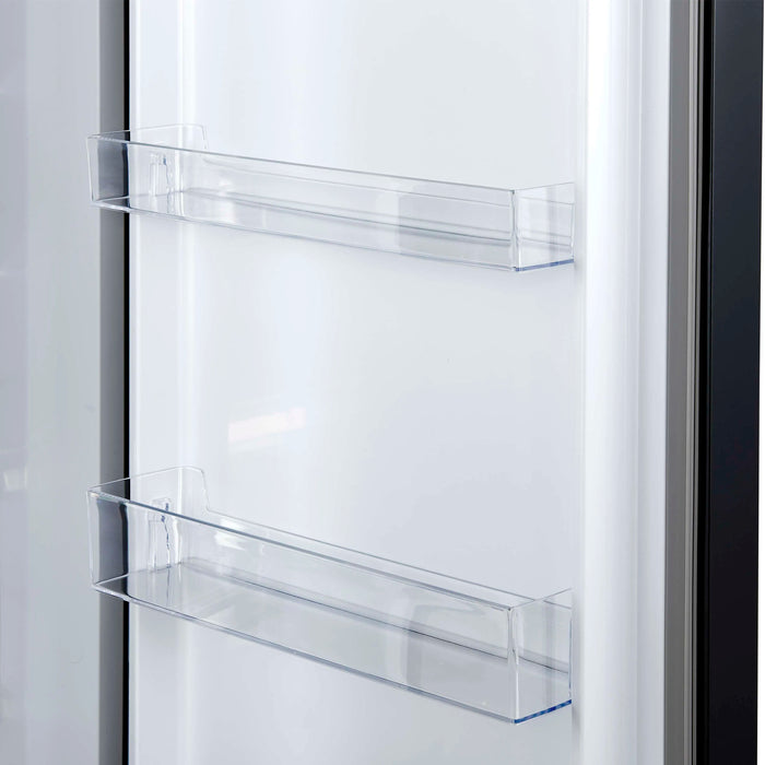 Forno Maderno 60-Inch 27.2 Cu. Ft. Built-In Convertible Refrigerator and Freezer in Black with Modern Trim and Antique Brass Handles (FFFFD1722-60MG-BLK)