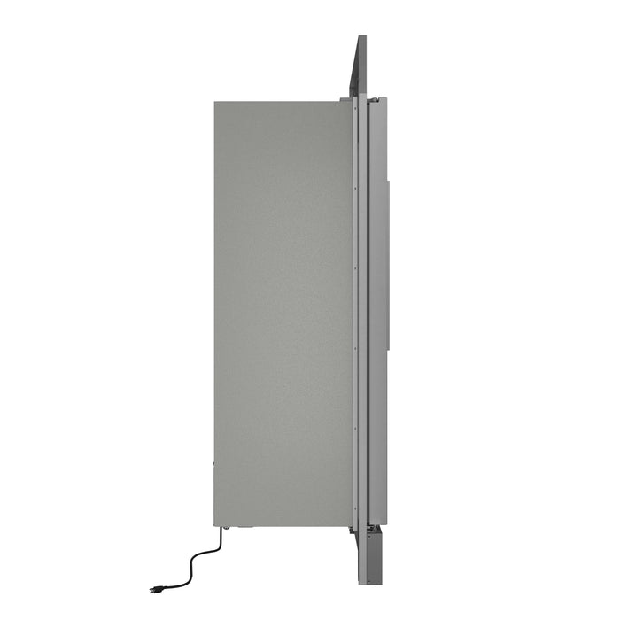 Forno Maderno 28-Inch Built-In 13.6 Cu.Ft. Convertible Refrigerator in Stainless Steel, Left Swing with Decorative Grille (FFFFD1722-32LSG)